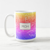 William Morris Rainbow Botanical Monogram Koffiemok (Links)