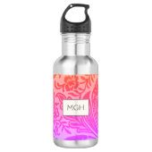 William Morris Rainbow Botanical Monogram Waterfles (Voorkant)