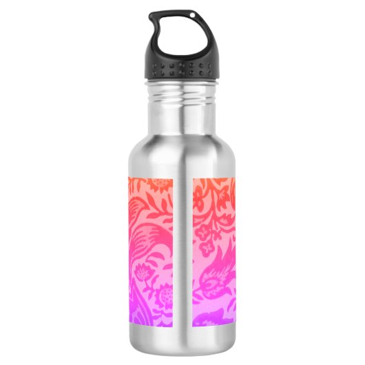  William Morris Rainbow Botanical Monogram Waterfles (Achterkant)