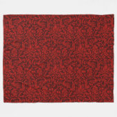  William Morris Red Birds gebladerte fruit Fleece Deken (Voorkant (Horizontaal))