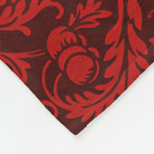  William Morris Red Birds gebladerte fruit Fleece Deken (Hoek)