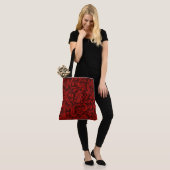 William Morris Red Birds gebladerte fruit Tote Bag (Op model)