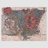  William Morris Red Blue Collage ontkoppeling Tissuepapier (Voorkant)