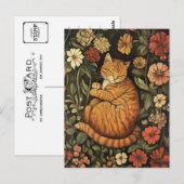 William Morris Red Cat  Briefkaart (Voorkant / Achterkant)