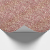 William Morris Red Floral Wallpaper Design Cadeaupapier (Hoek)