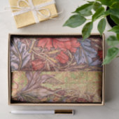 William Morris RED FLOWER Tissue Paper Tissuepapier (Geschenk)