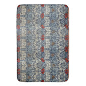 William Morris Red Flowers Bloemmotief Badmat (Voorkant Verticaal)