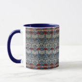William Morris Red Flowers Bloemmotief Mok (Links)