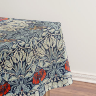 William Morris Red Flowers Bloemmotief Tafelkleed