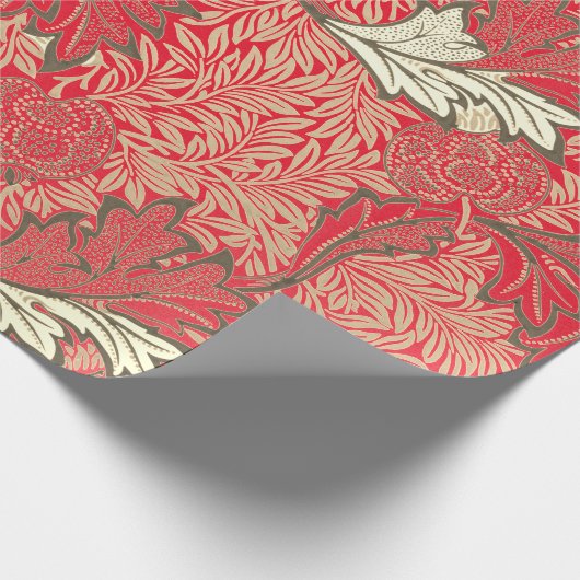William Morris RED GIFT Wrapping Paper Cadeaupapier (Hoek)