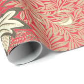 William Morris RED GIFT Wrapping Paper Cadeaupapier (Rol Hoek)