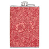 William Morris Red Marigold Pattern Heupfles (Achterkant)