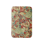 William Morris Red Pattern Forest Badmat (Voorkant Verticaal)