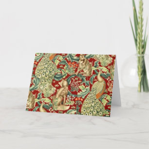 William Morris Red Pattern Forest Kaart