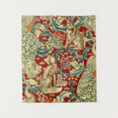 William Morris Red Pattern Forest Wandkleed (Voorkant)