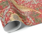 William Morris Red Strawberry Thief Cadeaupapier (Rol Hoek)