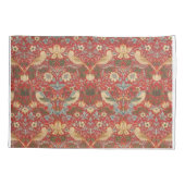 William Morris Red Strawberry Thief Kussensloop (Achterkant)