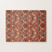 William Morris Red Strawberry Thief Legpuzzel (Horizontaal)