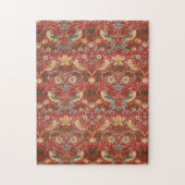 William Morris Red Strawberry Thief Legpuzzel (Verticaal)