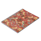 William Morris Red Strawberry Thief Notitieboek (Linkerzijde)