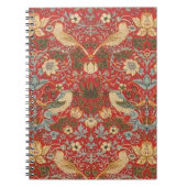 William Morris Red Strawberry Thief Notitieboek (Voorkant)