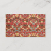 William Morris Red Strawberry Thief Visitekaartje (Voorkant)