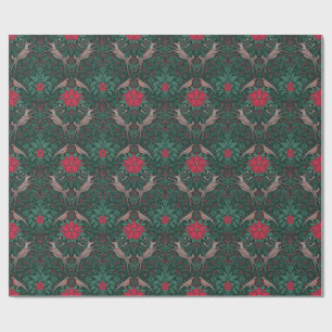 William Morris Rendier Kerst Damast Cadeaupapier