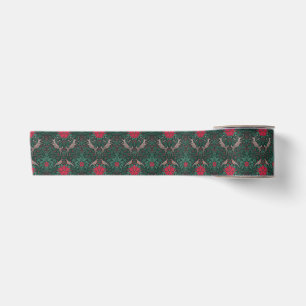 William Morris Rendier Kerst Damast Satijnen Lint