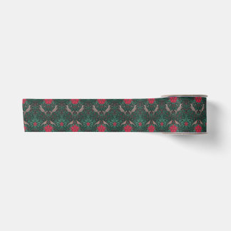 William Morris Rendier Kerst Damast Satijnen Lint
