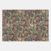 William Morris  Retro Bloemenpatroon Inpakpapier Vel (Voorkant 3)