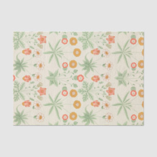 William Morris  Retro Bloemenpatroon Tissuepapier