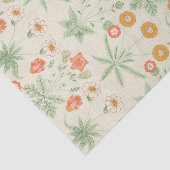 William Morris Retro Bloemenpatroon Tissuepapier (Detail)