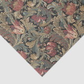 William Morris  Retro Bloemenpatroon Tissuepapier (Detail)