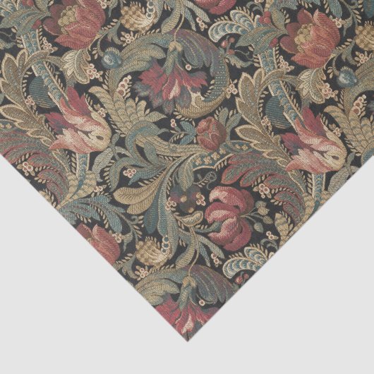 William Morris  Retro Bloemenpatroon Tissuepapier (Detail)