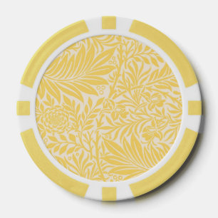 William Morris - Ridderspoor Bladeren & Bloem Patr Poker Chips