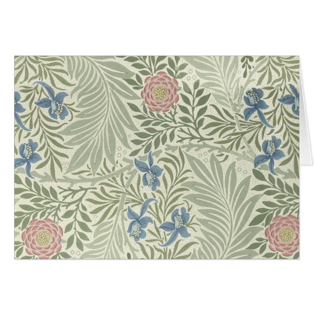 William Morris Ridderspoor Bloem Behang (Voorkant Horizontaal)