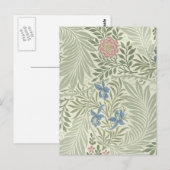 William Morris Ridderspoor Bloem Behang Briefkaart (Voorkant / Achterkant)