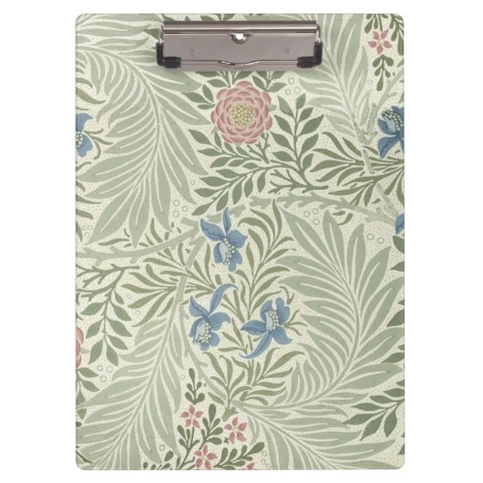 William Morris Ridderspoor Bloem Behang Klembord (Voorkant)