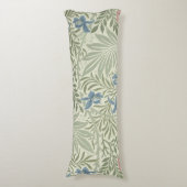 William Morris Ridderspoor Bloem Behang Lichaamskussen (Voorkant Verticaal)