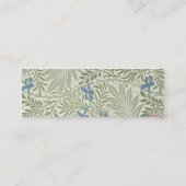 William Morris Ridderspoor Bloem Behang Mini Visitekaartje (Achterkant)