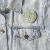 William Morris Ridderspoor Bloem Behang Ronde Button 5,7 Cm (In situ)