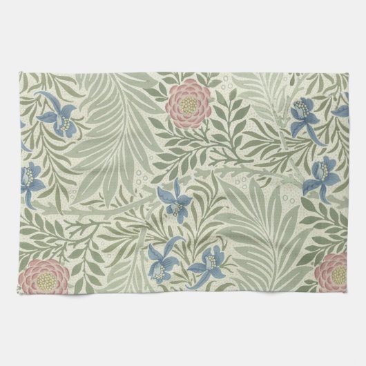 William Morris Ridderspoor Bloem Behang Theedoek (Horizontaal)