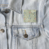 William Morris Ridderspoor Bloem Behang Vierkante Button 5,1 Cm (In situ)
