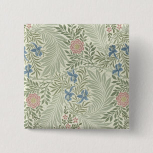 William Morris Ridderspoor Bloem Behang Vierkante Button 5,1 Cm