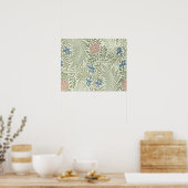 William Morris Ridderspoor Bloemenbehang Poster (Keuken)