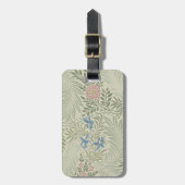 William Morris Ridderspoor Bloemig Behang Bagagelabel (Voorkant verticaal)