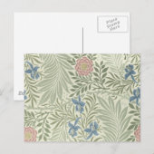 William Morris Ridderspoor Bloemig Behang Briefkaart (Voorkant / Achterkant)