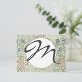 William Morris Ridderspoor Bloemig Behang Briefkaart (Staand voorkant)
