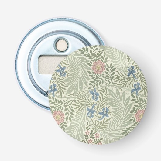 William Morris Ridderspoor Bloemig Behang Button Flesopener (Voorkant)