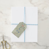 William Morris Ridderspoor Bloemig Behang Cadeaulabel (Met Touw)